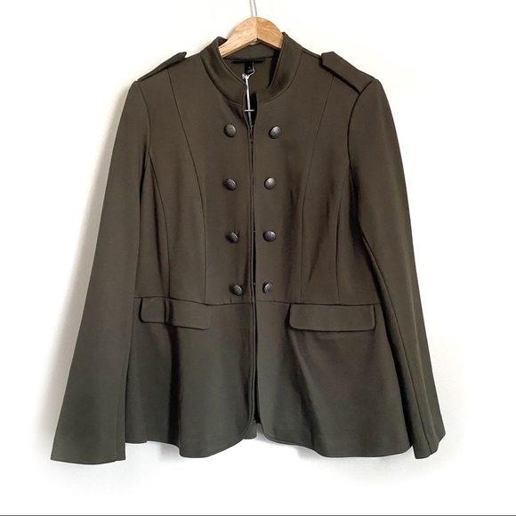 Lane Bryant Jackets & Blazers - Peplum Military Jacket Camo Green Lane Bryant